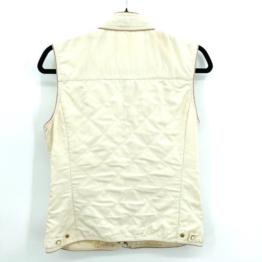 Zara Basic Cream Full Zip Snap Button Zipper Deta… - image 2